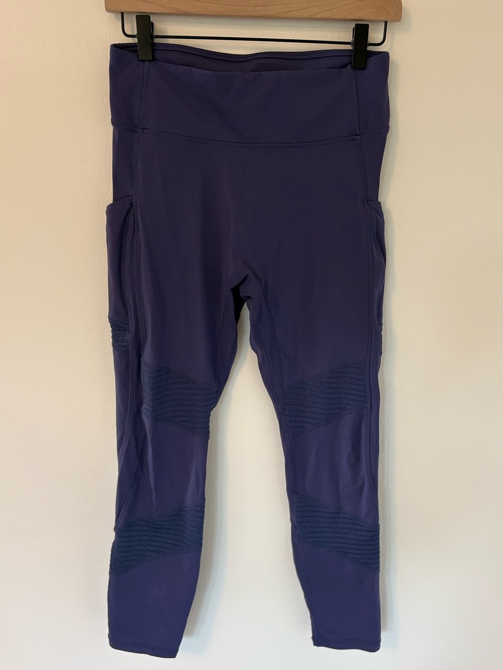 Fabletics Purple Women’s High-Rise Moto Leggings